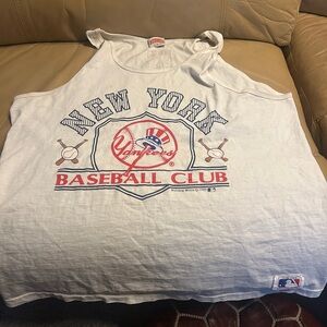 Vintage New York Yankees Baseball Tank Top white